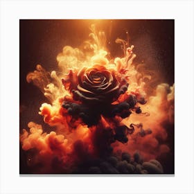 Abstract Rose 3 Canvas Print