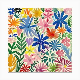 Summer Flowers Painting Matisse Style 5 Canvas Print