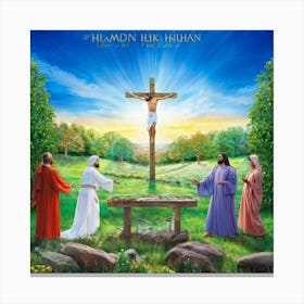 A Depiction Of A Sunday Morning Where The Essence Of The Resurrection After Jesus Christs Crucifixi (1) 2 Canvas Print