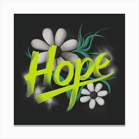 Green Glow Of Hope Canvas Print