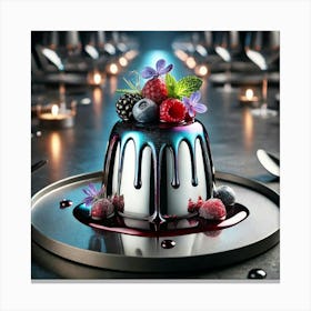 Mirror Spire Panna Cotta Scifi Canvas Print