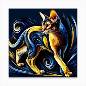 Abyssinian Cat 02 Canvas Print