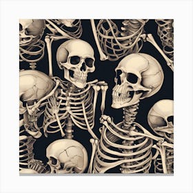 Skeletons 1 Canvas Print