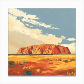 Uluru 3 Canvas Print