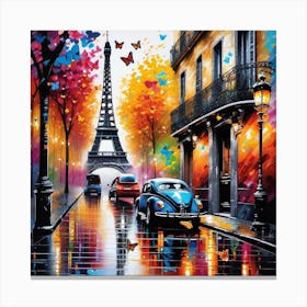 Paris At Night Canvas Print