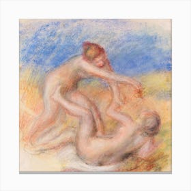 Two Nudes, Pierre Auguste Renoir Canvas Print