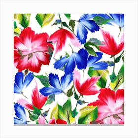 Seamless Floral Pattern Canvas Print