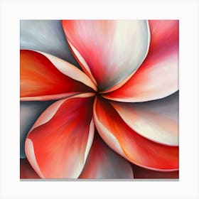 Floral Art 0008 11 Poster Nov Frangipani 0013 Bp6586 A Close Up Of The Center Inside An Adorable Rare Find Canvas Print