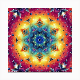 Psychedelic Mandala 91 Canvas Print