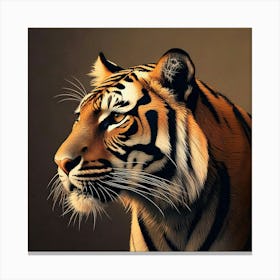 Firefly Minimalist Silhouette Of A Royal Bengal Tiger 20356 (2) Canvas Print