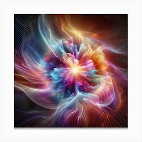 Blend of vibrant colors 2 Canvas Print