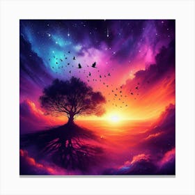 Tree In The Sky 33 Canvas Print