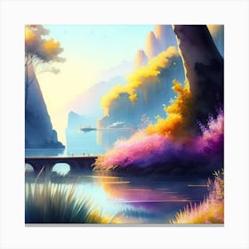 Enchanting landscape Canvas Print