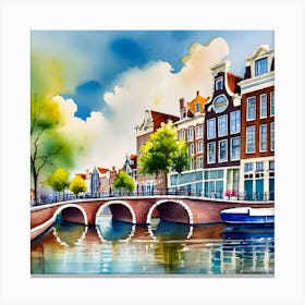 Amsterdam Bridge 1 Canvas Print