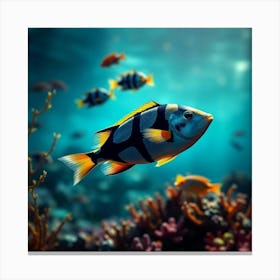 Fishes In The Sea 2 Canvas Print