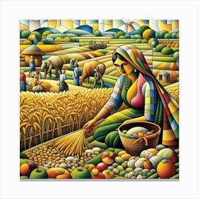 Farmer'S Field Canvas Print