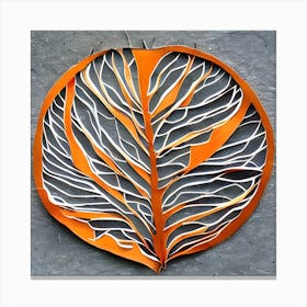 Leaf Art Canvas Print