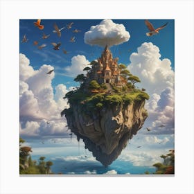 Island In The Sky 3 Canvas Print