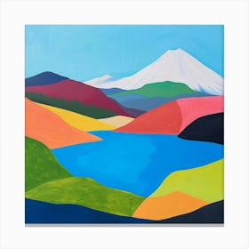 Colourful Abstract Tongariro National Park New Zealand 4 Canvas Print