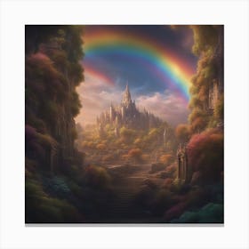 Rainbow Castle Canvas Print