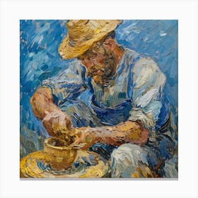 Van Gogh Style: The Potter Series 3 Canvas Print