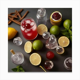 Default Ingredients For Cocktails In Unusual Combinations Aest 3 Canvas Print