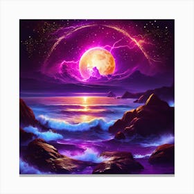 Alien moon Canvas Print