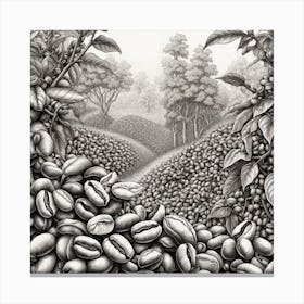 Coffee Beans 206 Canvas Print