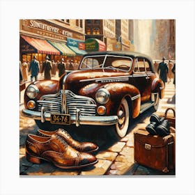 Retro Work Life Canvas Print