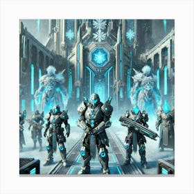 Frost Sentinels Canvas Print