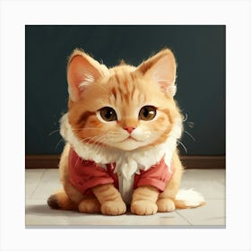 A Cute Cat Canvas Print