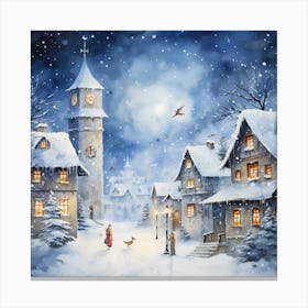 Charming Cheer: Holiday Whimsy Canvas Print