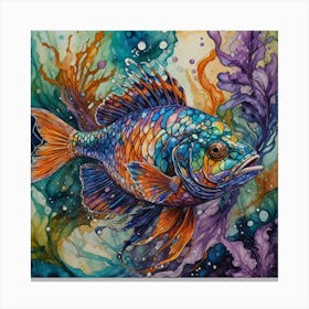 Fish Painting Canvas Print