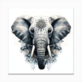 Elephant Series Artjuice By Csaba Fikker 011 1 Canvas Print