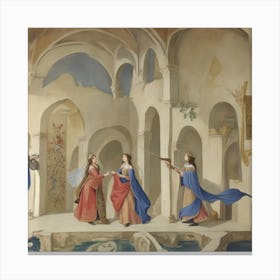 Scene From A Play Canvas Print