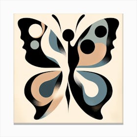 Abstract Matisse Style Butterfly Woman Canvas Print