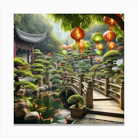 Garden of peace Canvas Print