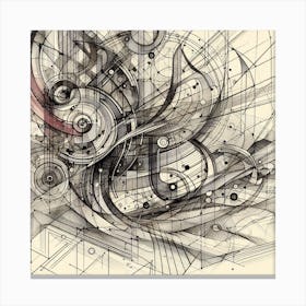 Abstract Drawing Canvas Print