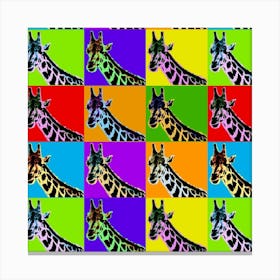 Pop Giraffes Canvas Print