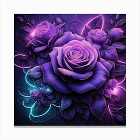 Purple Roses 33 Leinwandbild