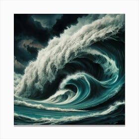 Stormy Sea Canvas Print