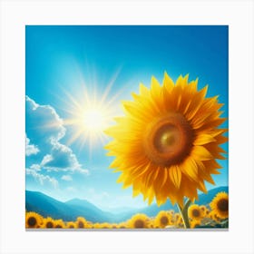 Sunflower Stock Videos & Royalty-Free Footage Canvas Print