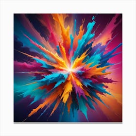 Colorful Explosion Canvas Print