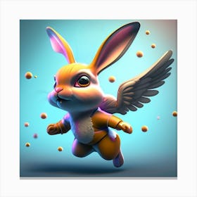 Bunny With Wings 1 Canvas Print