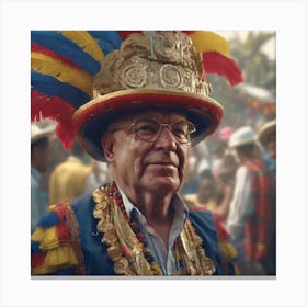 Man In A Hat 2 Canvas Print