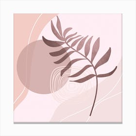 Fern Leaf Leaves Foliage Boho Art Canvas Print