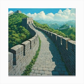 Great Wall Of China Art 2 Canvas Print