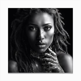 Black Goddess Canvas Print