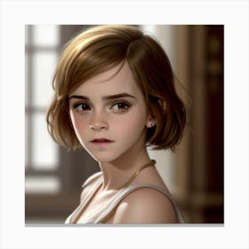Emma Watson Whispered Wonders Canvas Print