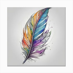 Feather Feather Feather 18 Canvas Print